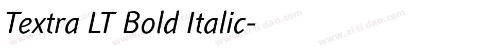 Textra LT Bold Italic字体转换
